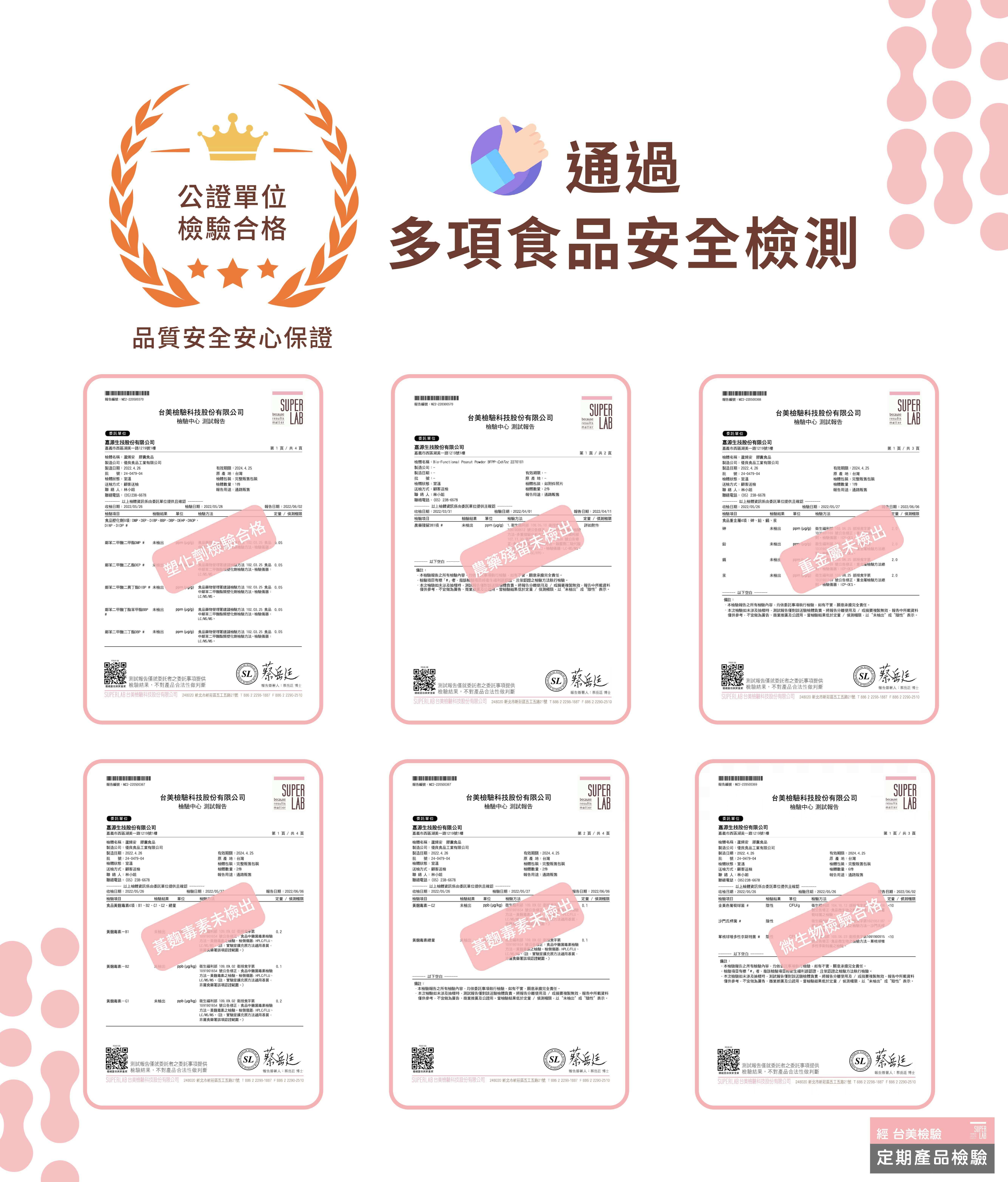 【嘉源生技】醣份守護者~蘆烯安。經台美檢驗合格。