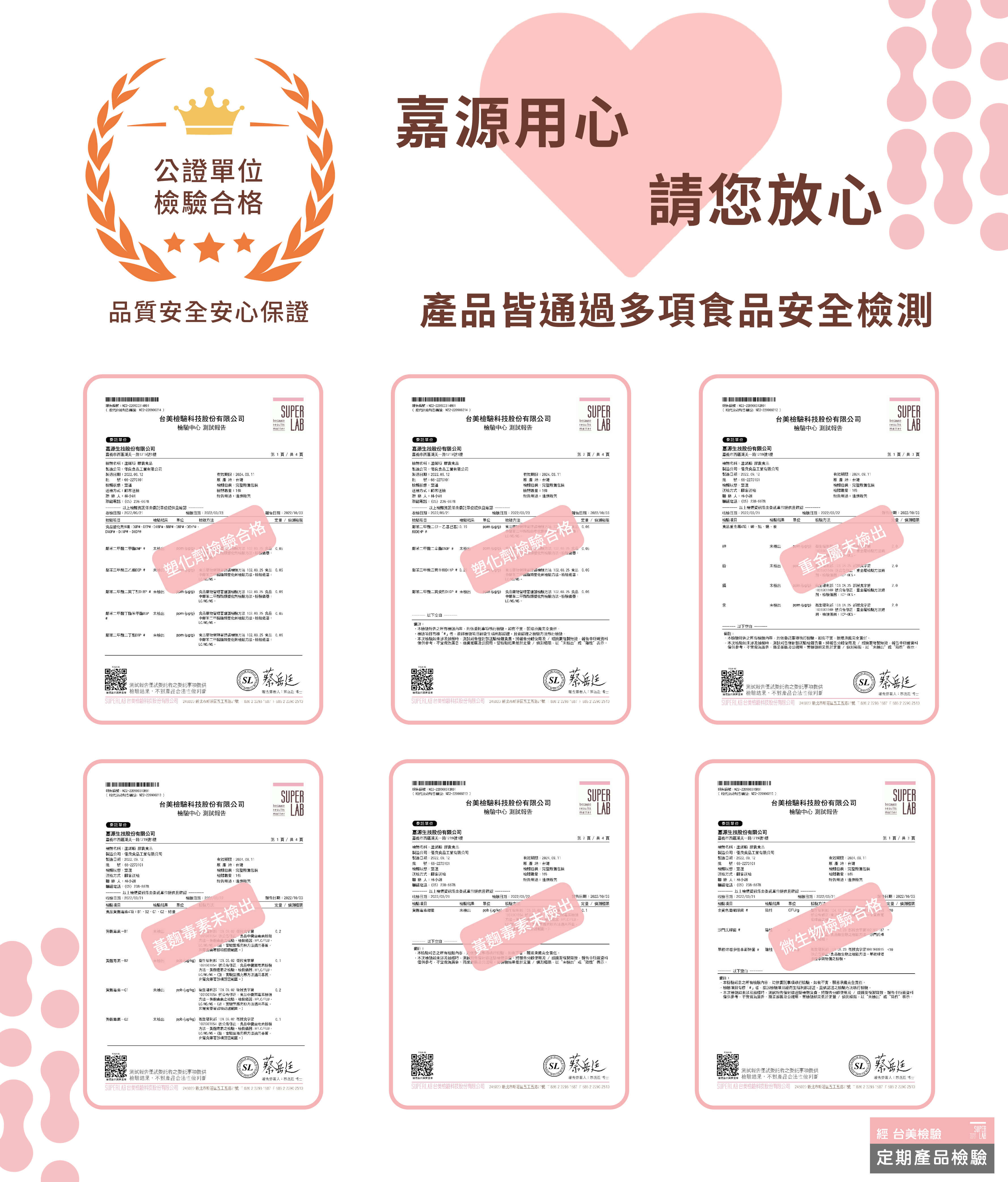 【嘉源生技】熟齡守護專家~蘆烯順。經台美檢驗合格。